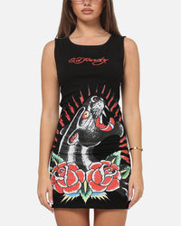 Ed Hardy Women's Panther Mini Dress Black
