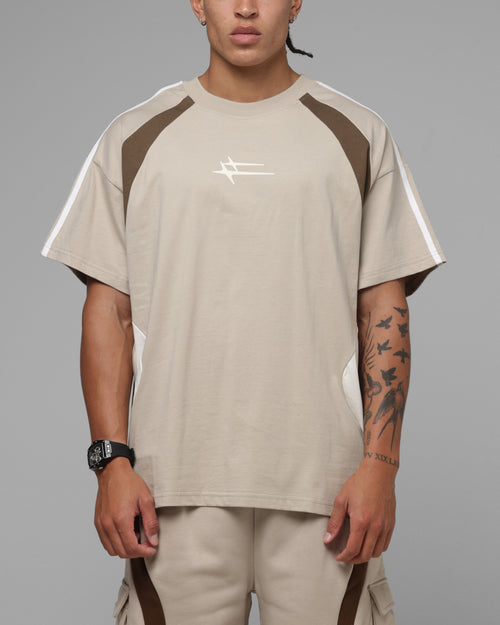 Loiter Hybrid Tek T-Shirt Stone