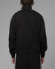 Loiter Hybrid Track Quarter Zip Black