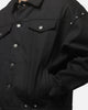 Saint Morta Crucible Trucker Denim Jacket Black Wax Indigo