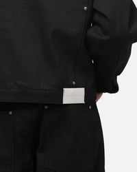 Saint Morta Crucible Trucker Denim Jacket Black Wax Indigo
