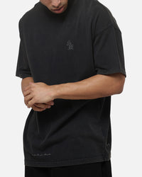 Saint Morta Bastile Boxy T-Shirt Washed Black