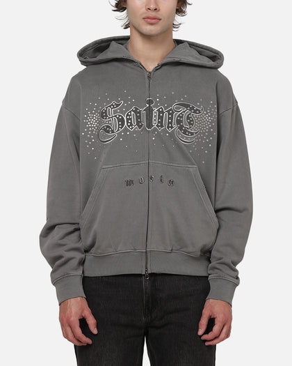 Saint Morta Medievil Zip Hoodie Washed Charcoal