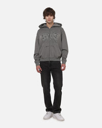 Saint Morta Medievil Zip Hoodie Washed Charcoal