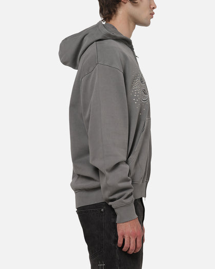 Saint Morta Medievil Zip Hoodie Washed Charcoal