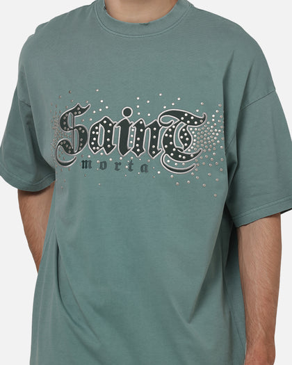 Saint Morta Medievil Boxy T-Shirt Washed Green