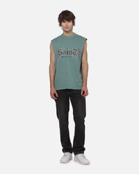 Saint Morta Medievil Oversized Muscle T-Shirt Washed Green
