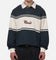 Carre Varsity Long Sleeve Polo Shirt Vintage Navy