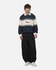 Carre Varsity Long Sleeve Polo Shirt Vintage Navy