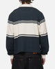 Carre Varsity Long Sleeve Polo Shirt Vintage Navy