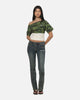Ed Hardy Women's Off Shoulder T-Shirt Woodland Camo