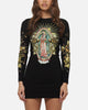 Ed Hardy Women's Divine Long Sleeve Dress Black