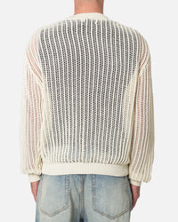 MNML Mesh Knit Sweater Cream
