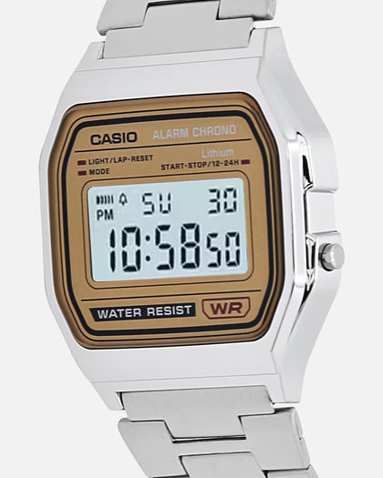 Casio A158WEA-9D Watch Silver/Bronze