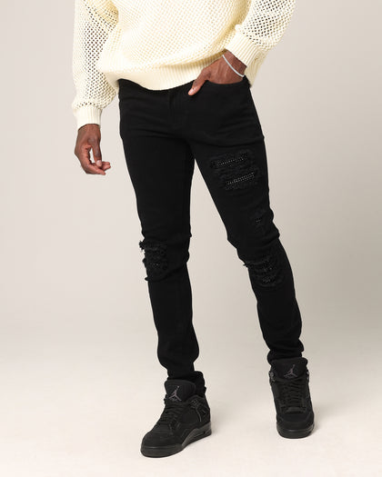 Saint Morta Bling Summum Jeans Black