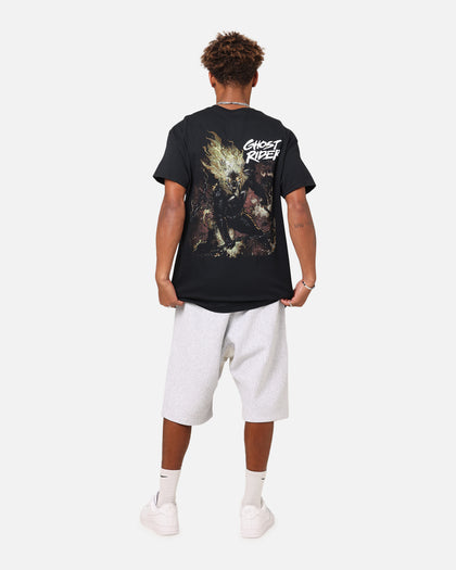 Goat Crew Marvel Ghost Rider Fire T-Shirt Black