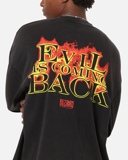 73Studio X Diablo Halloween Evil Is Coming Back Long Sleeve T-Shirt Vintage Black