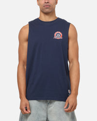 Bleacher Athletic Sydney Roosters NRL Adult Muscle T-Shirt Navy