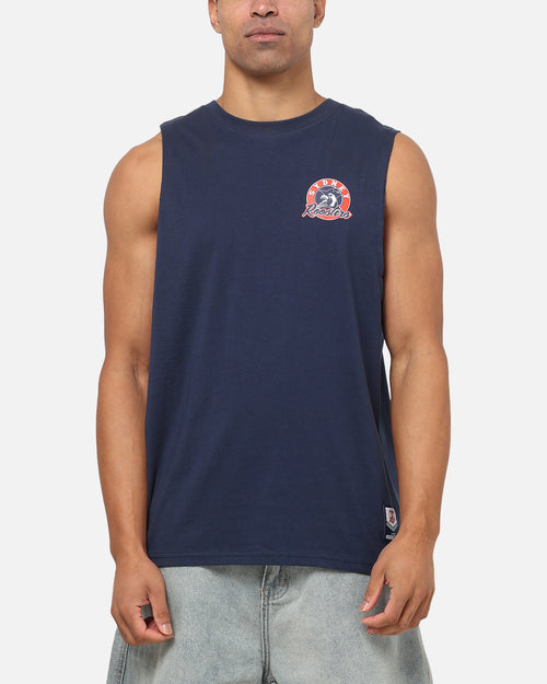 Bleacher Athletic Sydney Roosters NRL Adult Muscle T-Shirt Navy