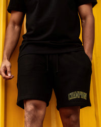 Champion Reverse Weave Varsity Shorts Black