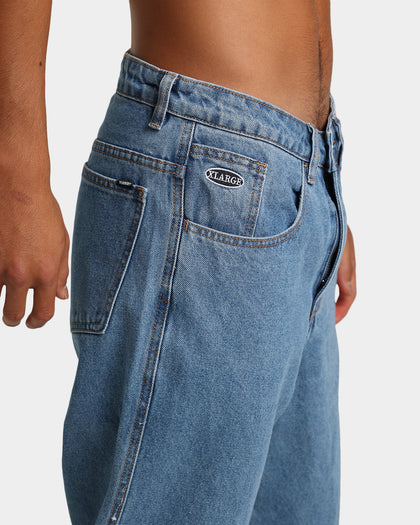 X-Large Bull Denim 91 Pants Mid Blue