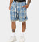 EN ES Team Basketball Shorts Blue Plaid