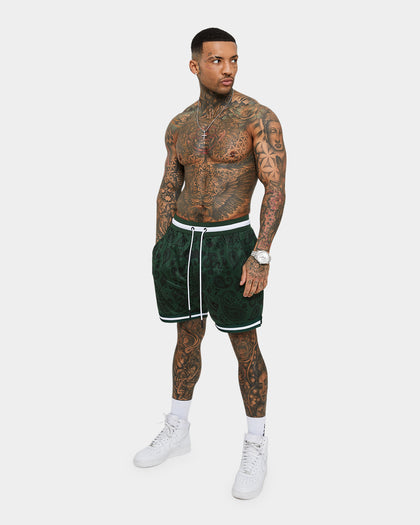 Saint Morta Paisley Olympus Ball Shorts Green/White