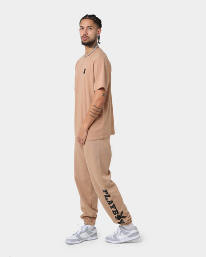 Playboy Bunny Basic Track Pants Tan