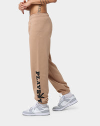 Playboy Bunny Basic Track Pants Tan