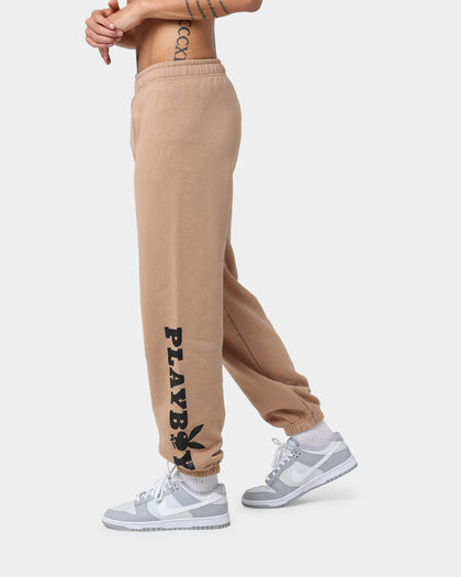 Playboy Bunny Basic Track Pants Tan