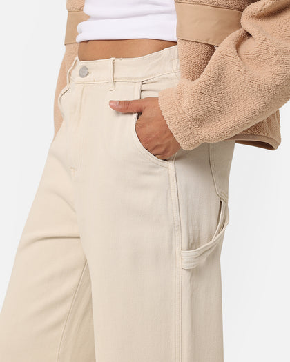 Stussy Women's Nevada Denim Pants Cream