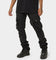 MNML Waxed Denim Cargo Pants Black
