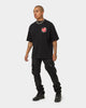 MNML Waxed Denim Cargo Pants Black