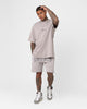 Fallen Breed Logo Sweat Shorts Light Grey