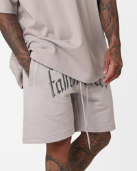 Fallen Breed Logo Sweat Shorts Light Grey