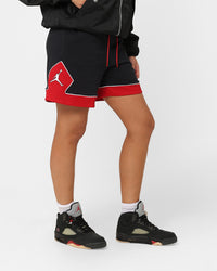 Jordan Women's Lightweight Diamond Shorts Black/Gym Red/White
