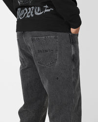 Saint Morta Empire Relaxed Jeans Black Acidwash