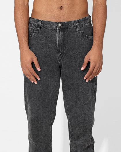 Saint Morta Empire Relaxed Jeans Black Acidwash