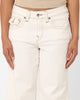 True Religion Women's Low Slung Baggy Jeans Ecru
