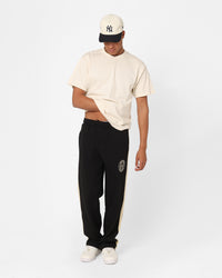 The New Establishment Emblem Crest Columbia Joggers Black