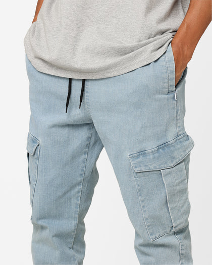 Carre Denim Base Cargo Jogger Superwash Blue