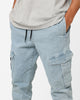 Carre Denim Base Cargo Jogger Superwash Blue