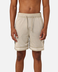 Jordan X Paris Saint-Germain Mesh Diamond Shorts Stone/Magma Orange