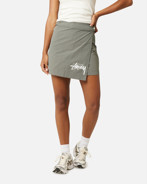 Stussy Women's Graffiti Wrap Skirt Olive