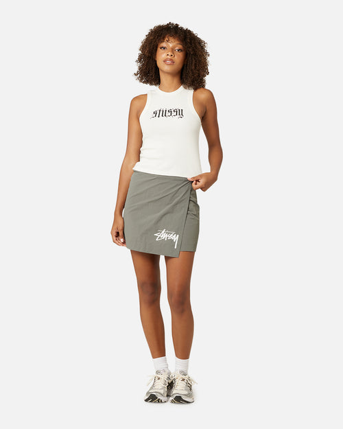 Stussy Women's Graffiti Wrap Skirt Olive