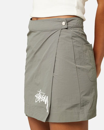 Stussy Women's Graffiti Wrap Skirt Olive