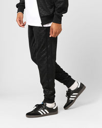 Adidas Adicolour Monogram Straight Track Pant Black