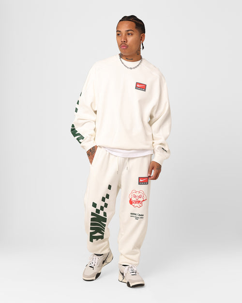 Nike Sportswear Trend Fleece Joggers Sail/Fire Red