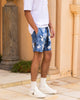 Playboy By Culture Kings Vacay Shorts Light Blue Tye
