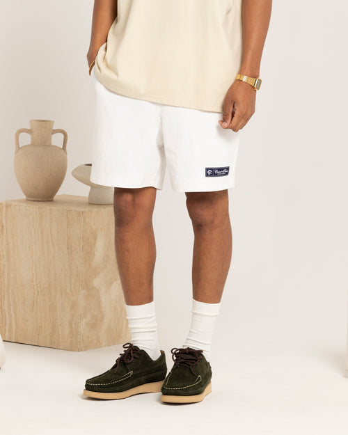 Carre Luxe Linen Shorts Off White
